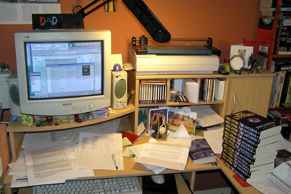 the author's desk