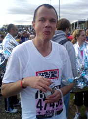 at the finish (photo: Debbie Nicholson)
